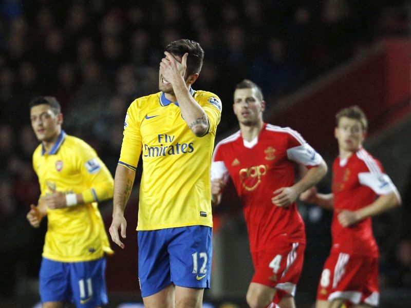 Olivier Giroud Southampton  Arsenal EPL 01282014