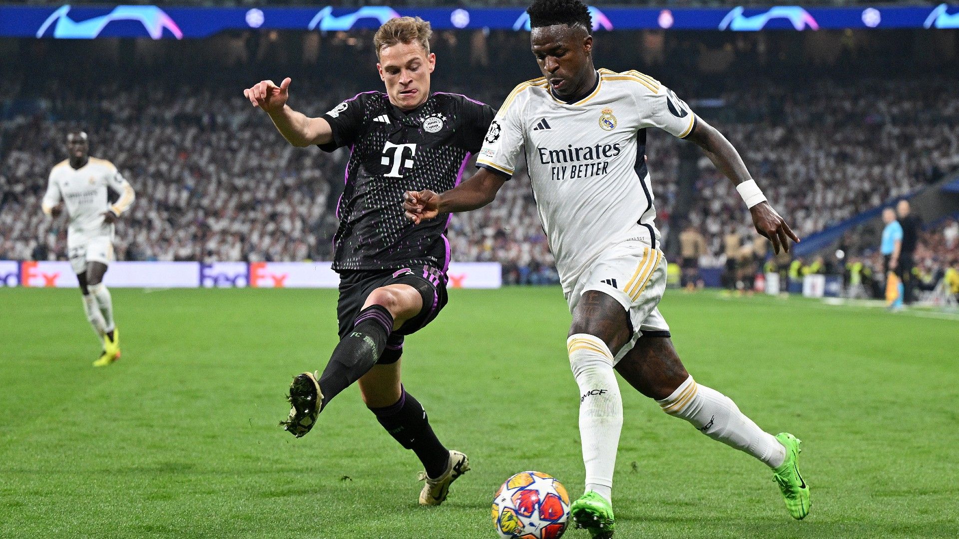 JOSHUA KIMMICH BAYERN MÜNCHEN VINICIUS JUNIOR REAL MADRID 