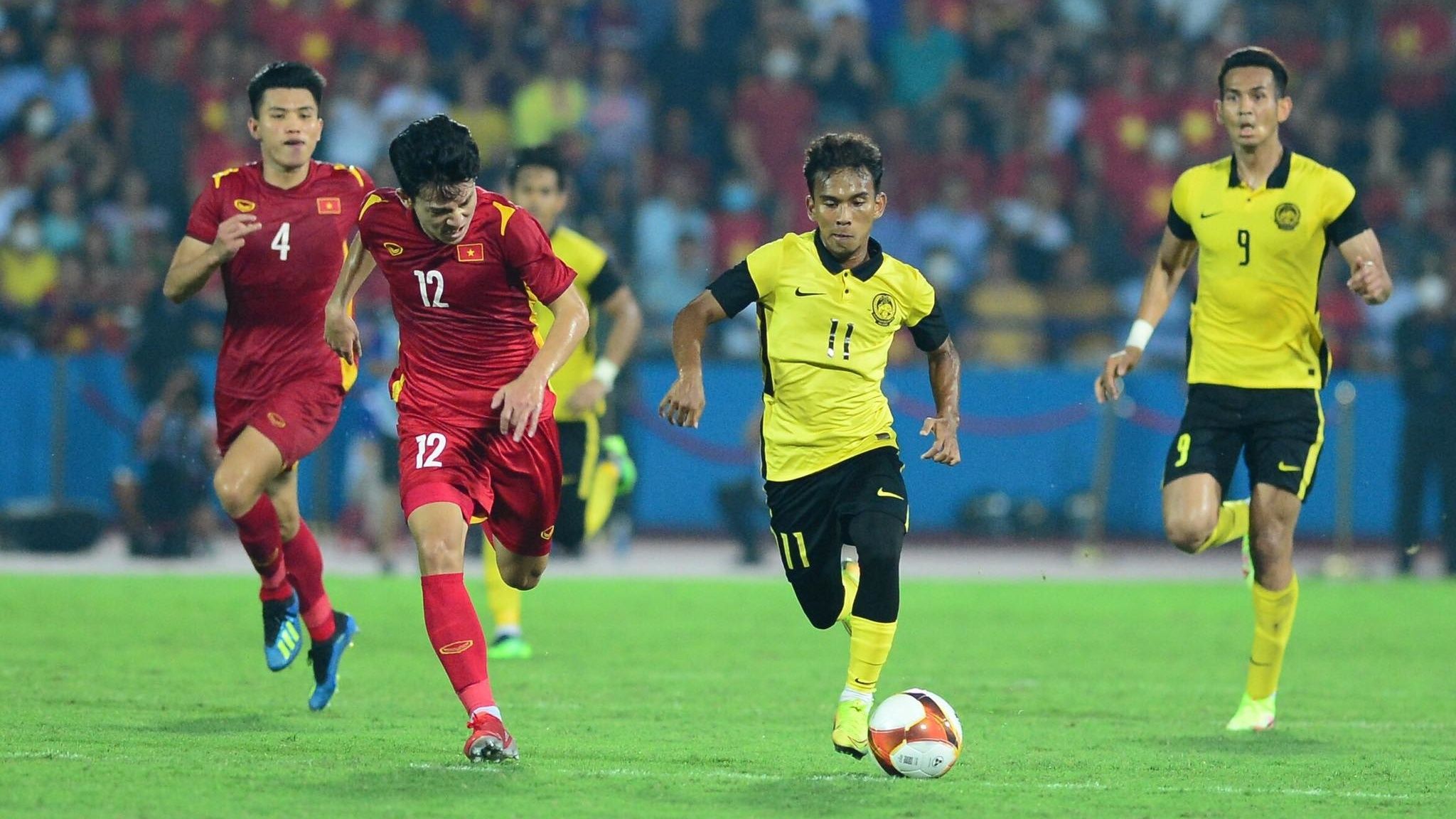 Syafik Ismail Hadi Fayyadh Razak Nguyen Thanh Binh Phan Tuan Tai U23 Vietnam U23 Malaysia SEA Games 31 Semifinal 19052022