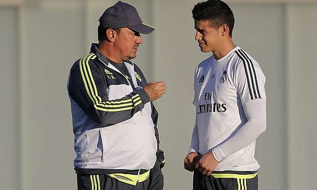 James Rodríguez y Rafael Benítez