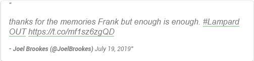 #LampardOut Chelsea