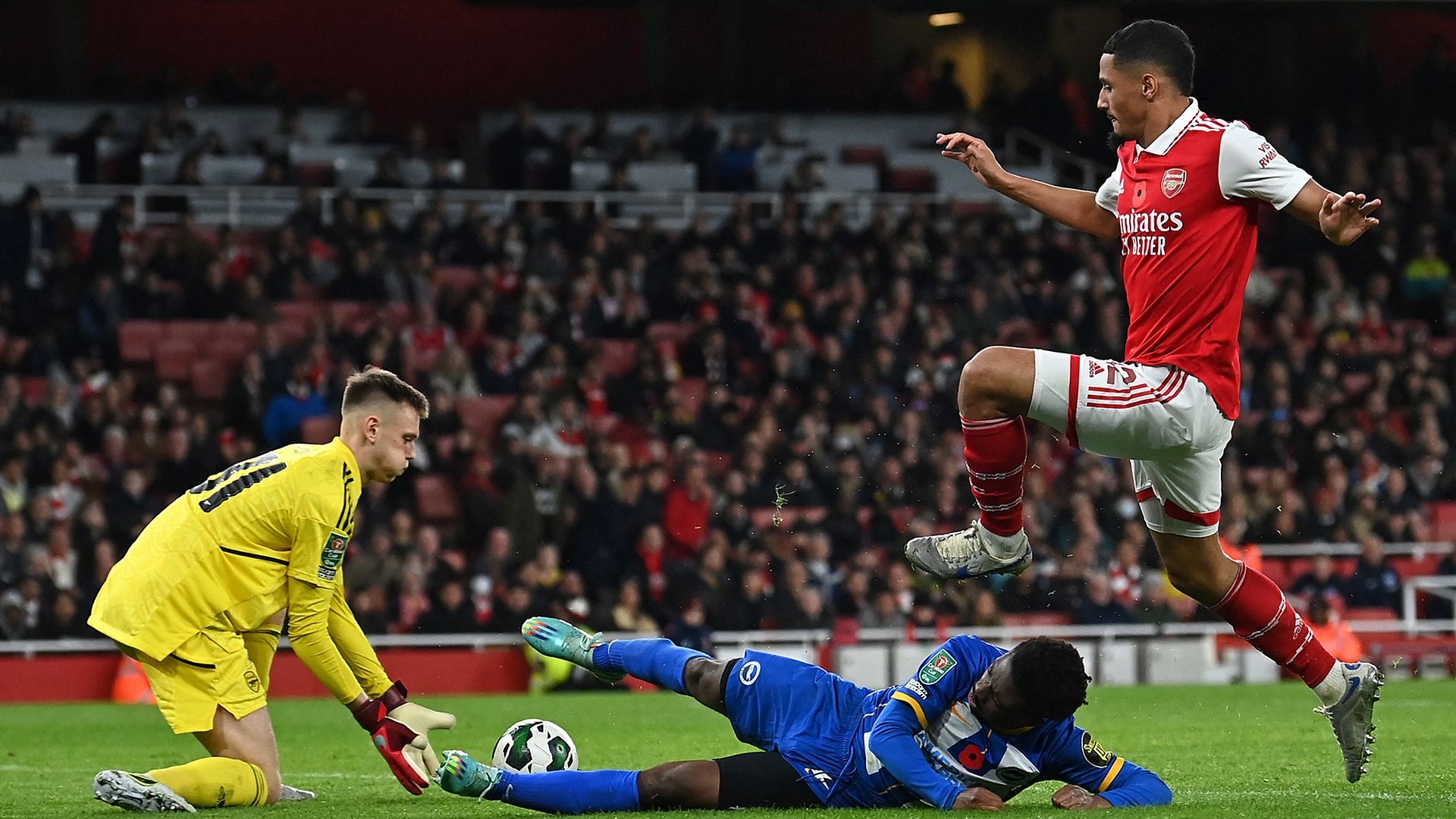 Karl Hein Arsenal Brighton 2022-23 