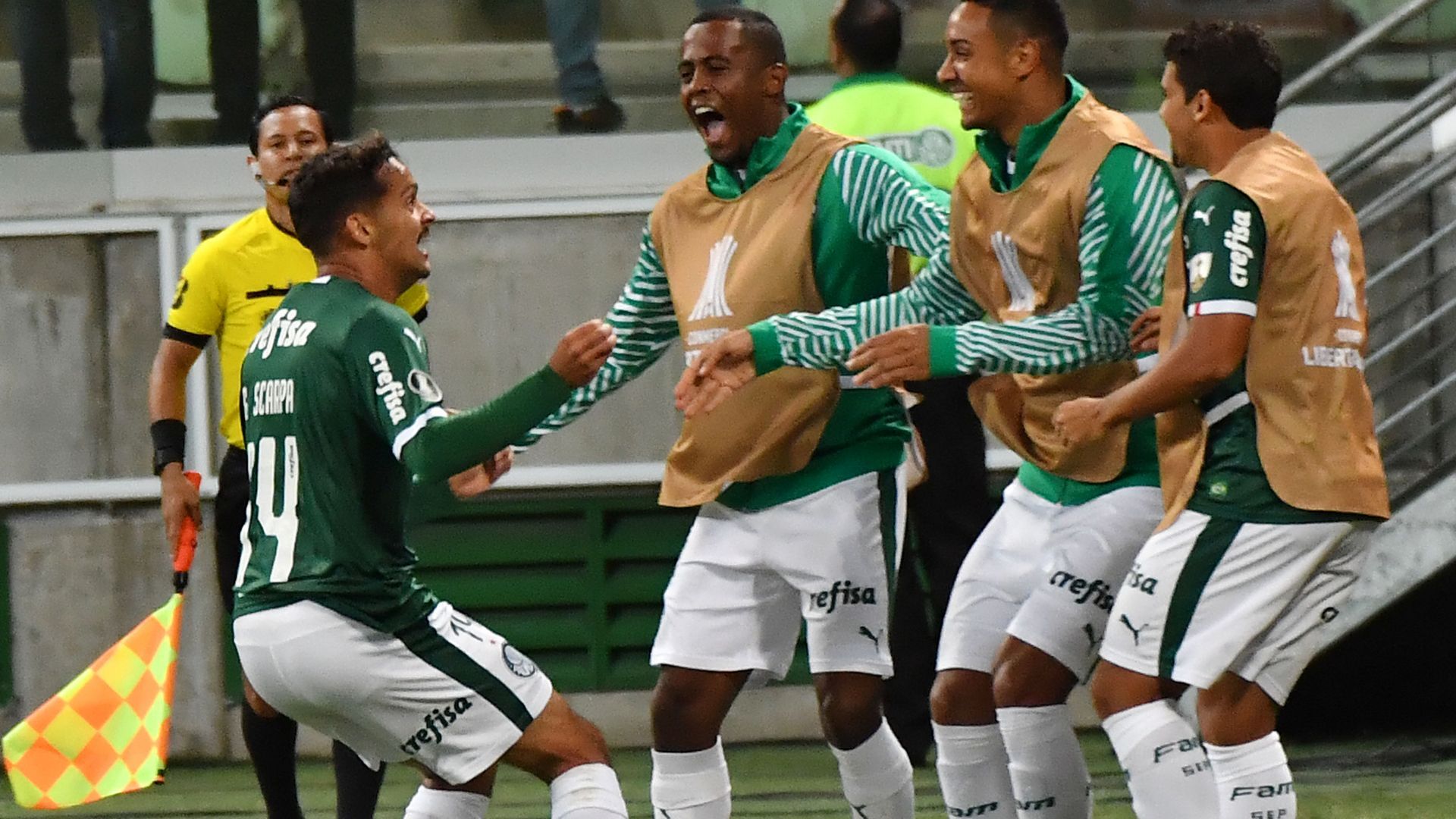 Gustavo Scarpa Palmeiras San Lorenzo Libertadores 08052019