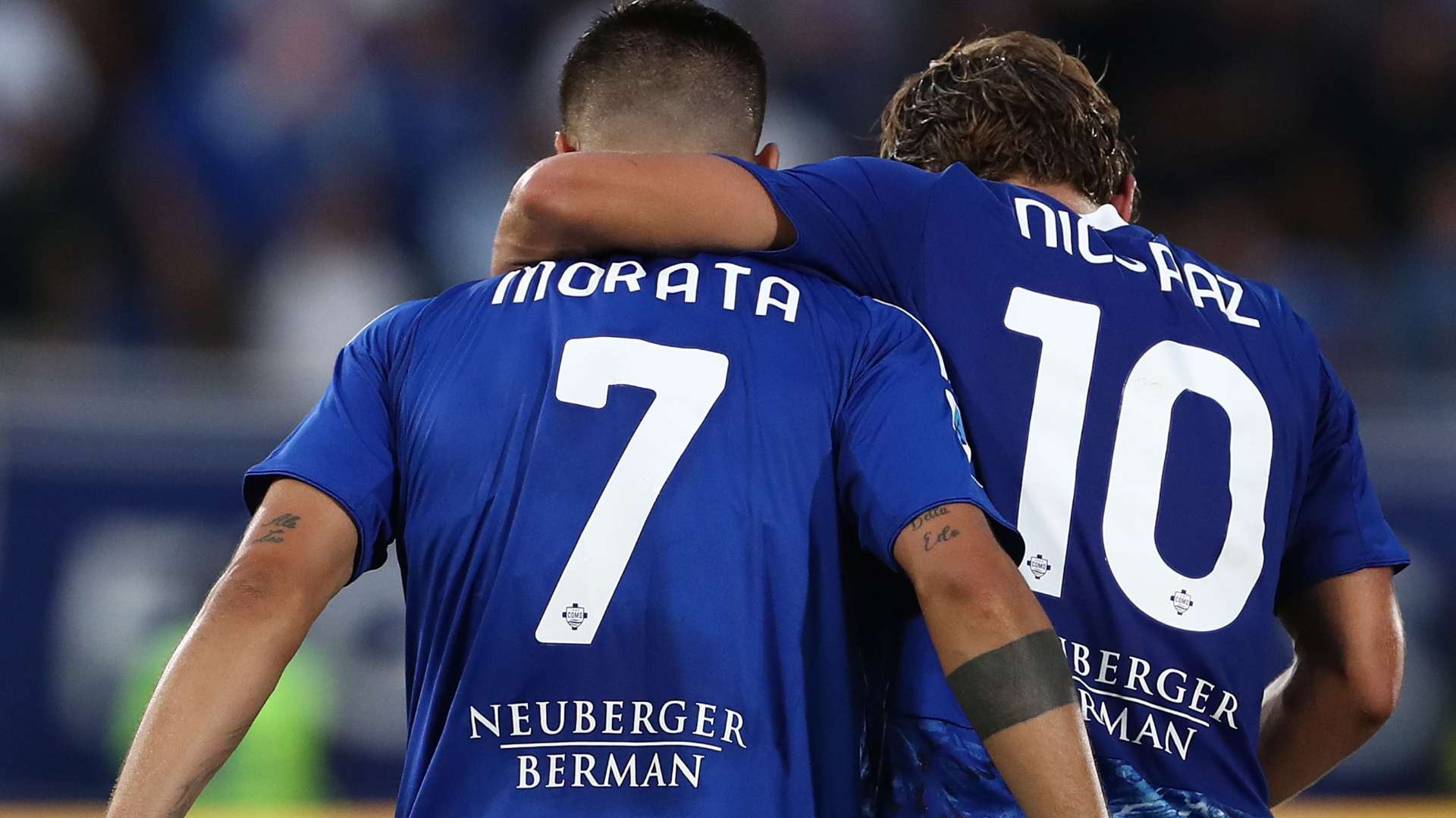 Morata Nico Paz Como prima maglia