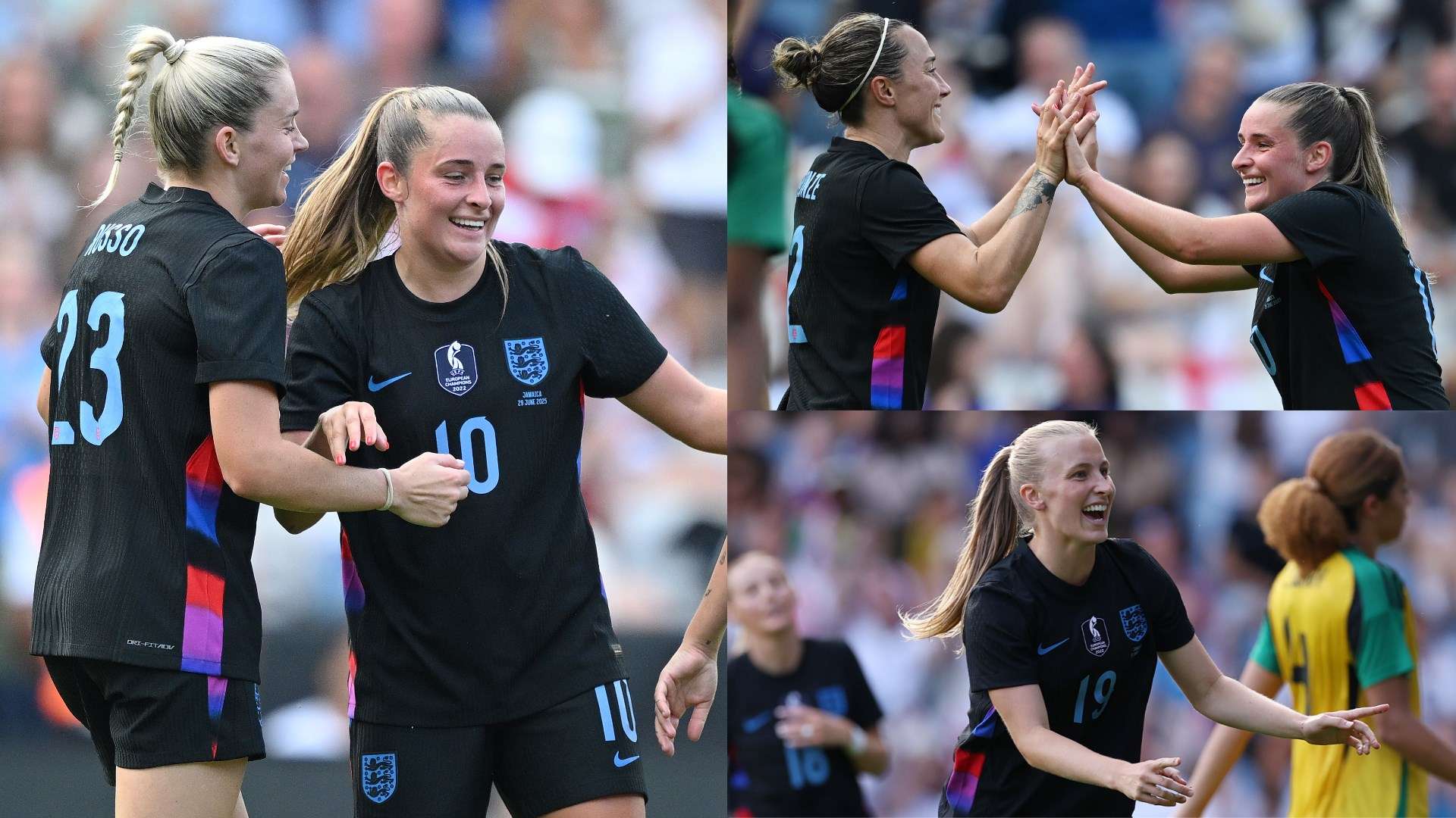 England Jamaica women composite