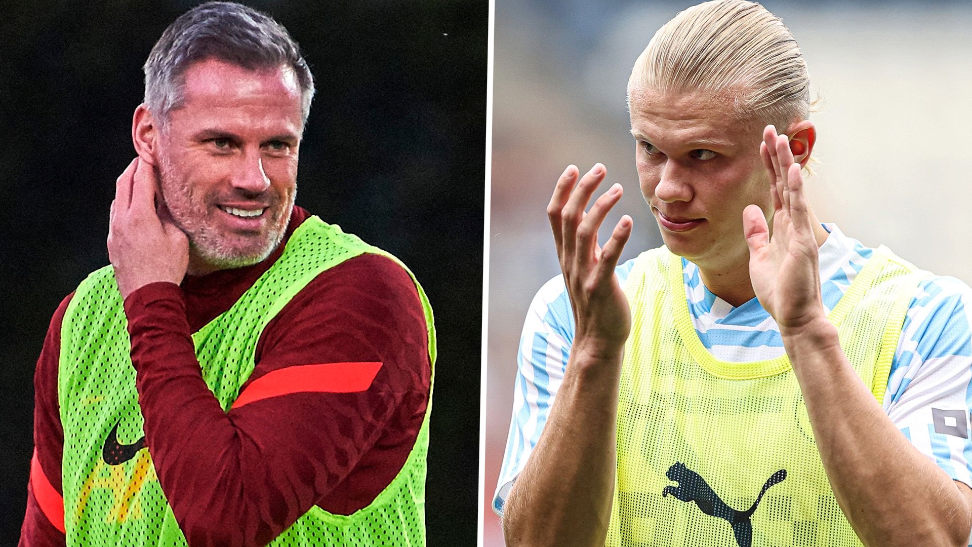Jamie Carragher Erling Haaland GFX