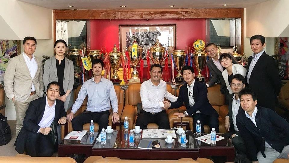 Phái đoàn Mitsubishi ghé thăm Hà Nội FC