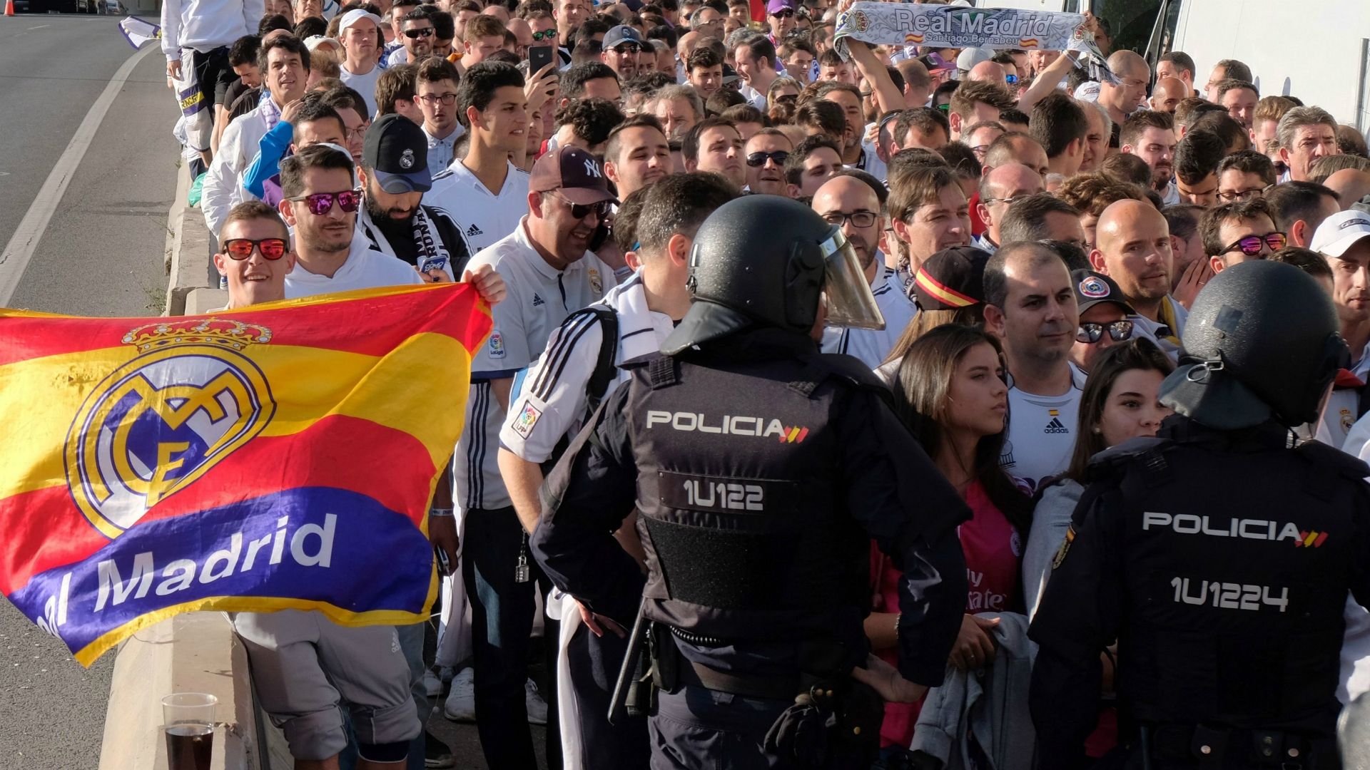 Real Madrid fans police