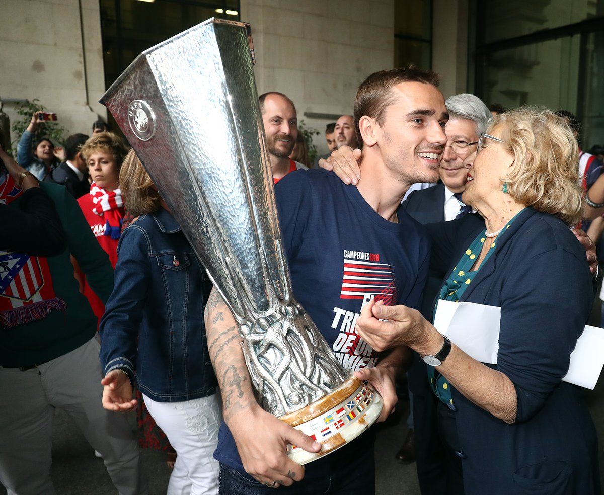 Griezmann celebración Europa League