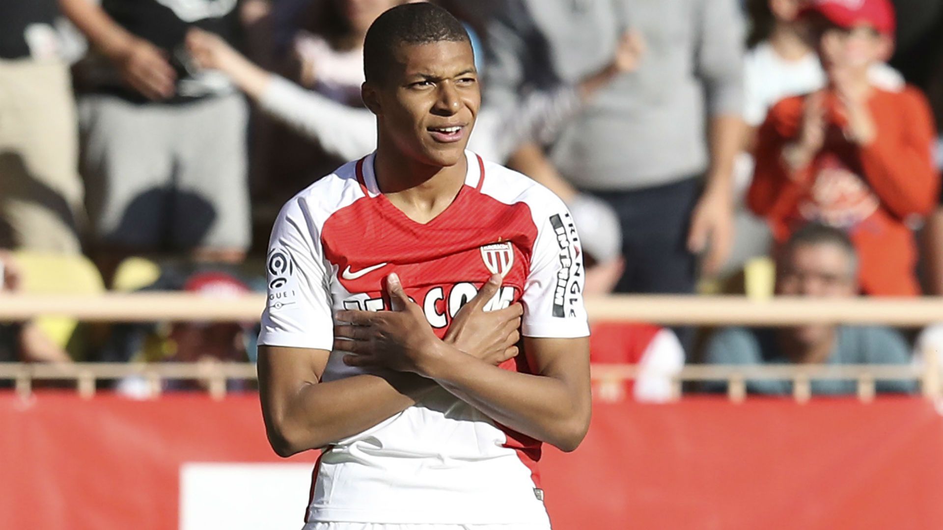 Monaco hotsell Mbappe soccer jersey