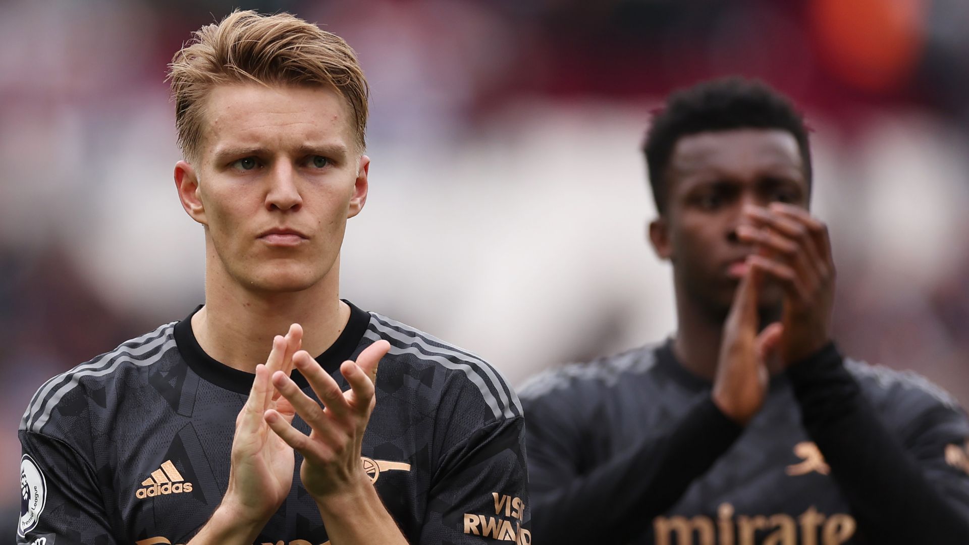 Martin Odegaard Eddie Nketiah Arsenal 2022-23