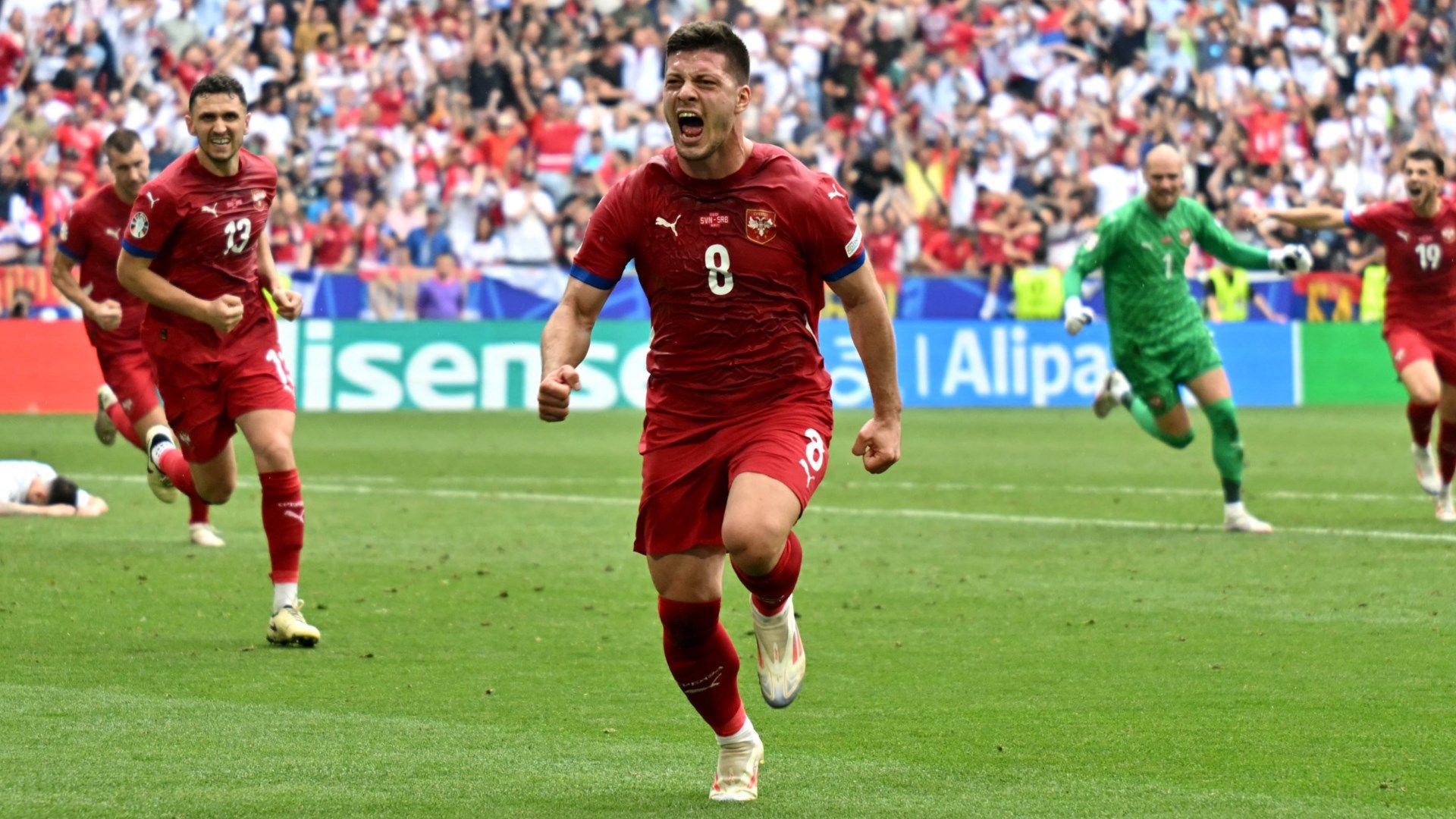 Luka Jovic Serbia Slovenia Euro 2024