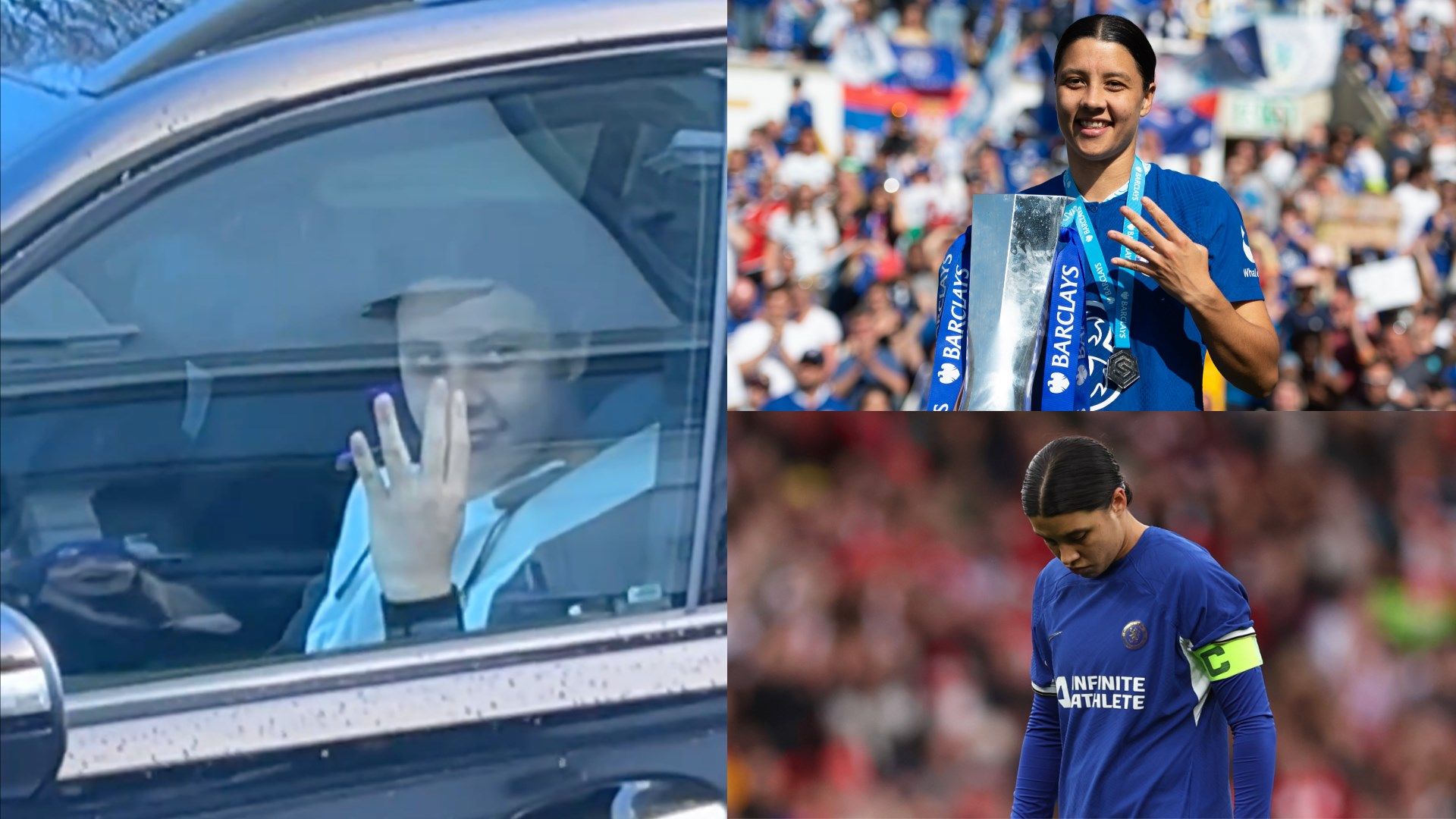Sam Kerr Chelsea gesture composite