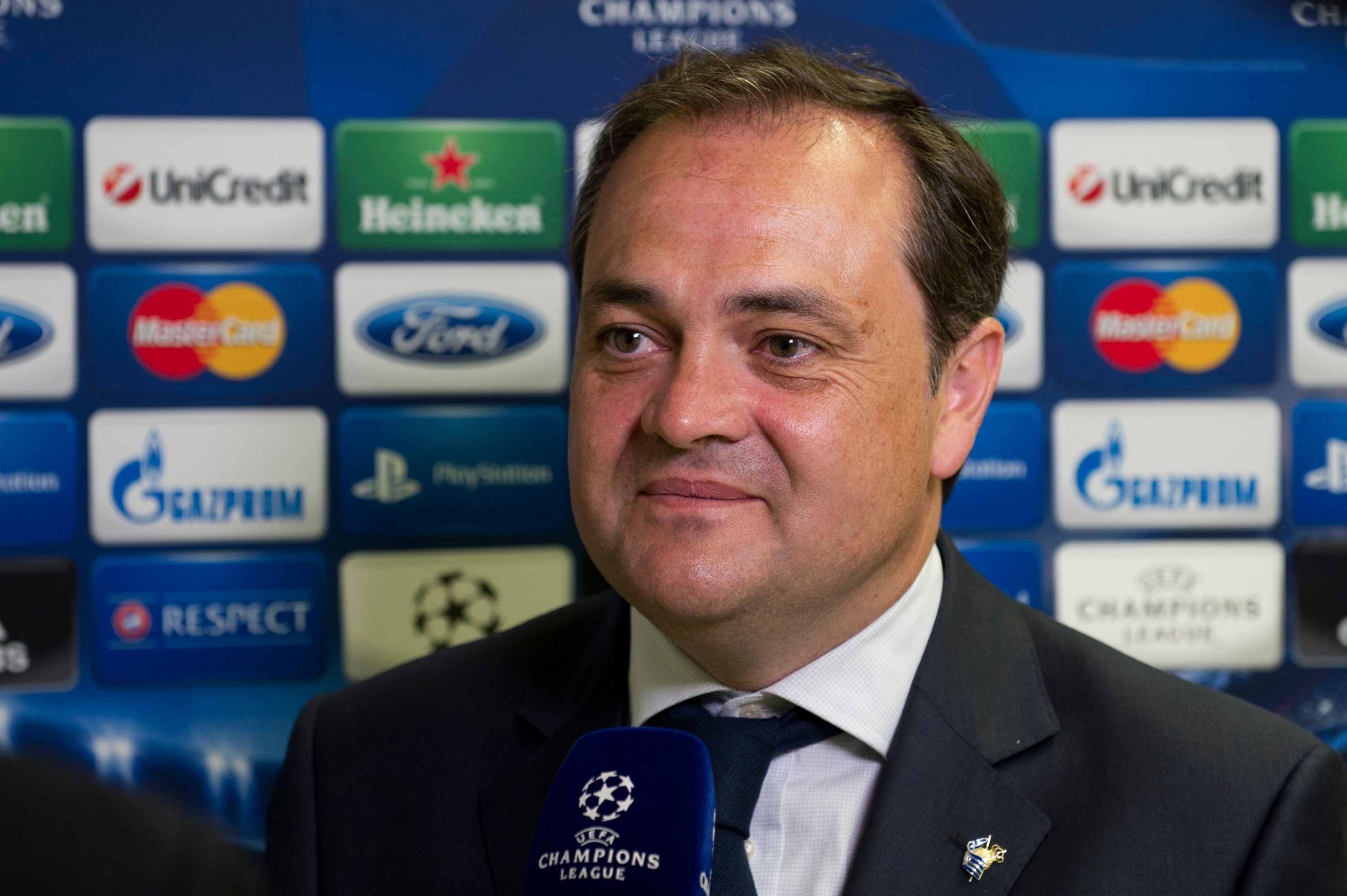 Real Sociedad president Jokin Aperribay
