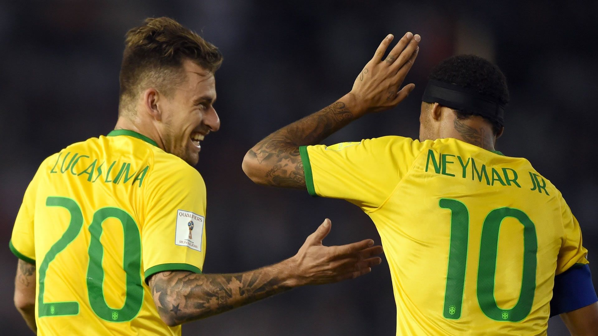 Neymar Lucas Lima Argentina Brazil Eliminatorias Sudamericanas 13112015