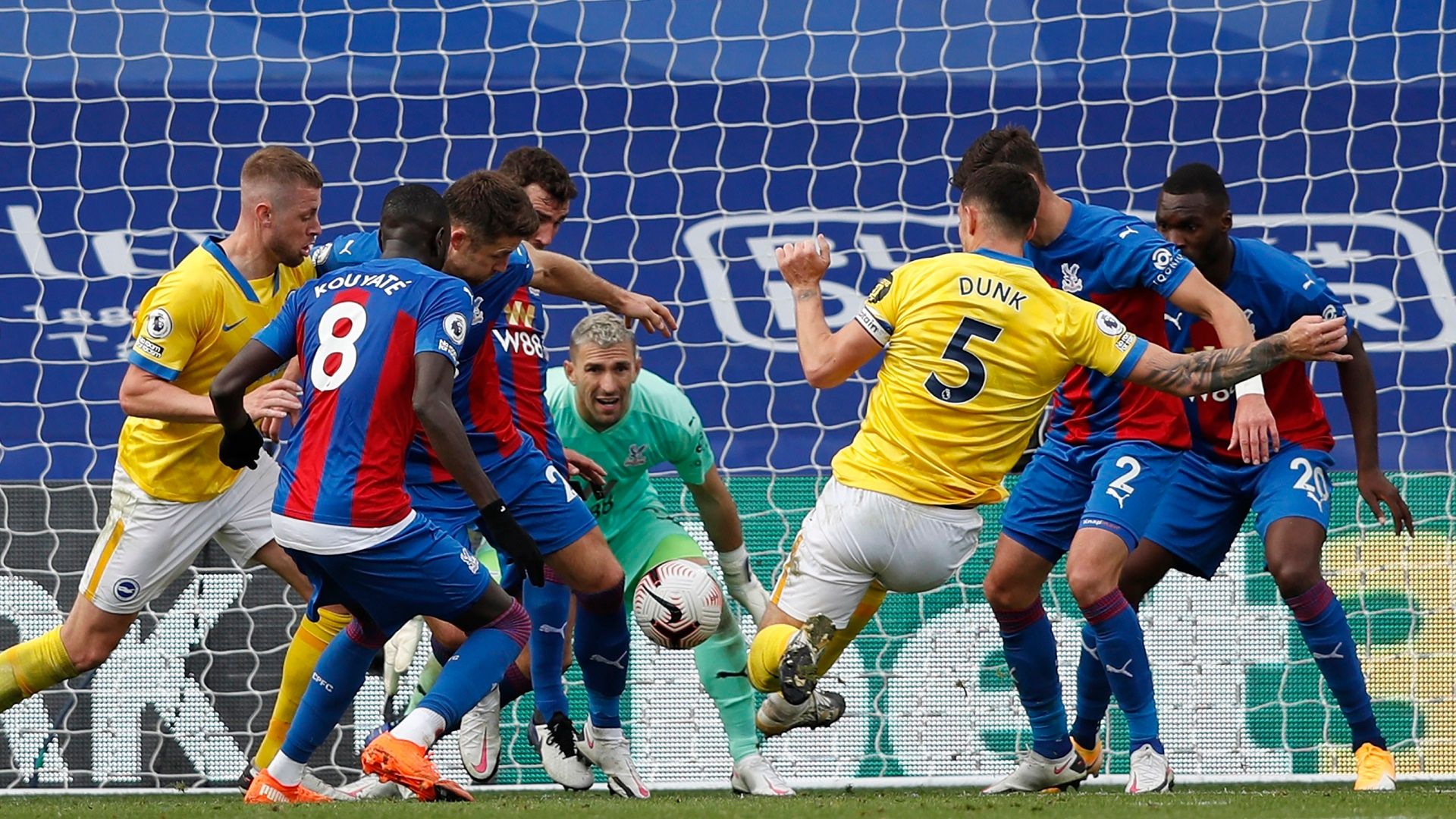 Lewis Dunk Red Card Brighton Crystal Palace 18102020