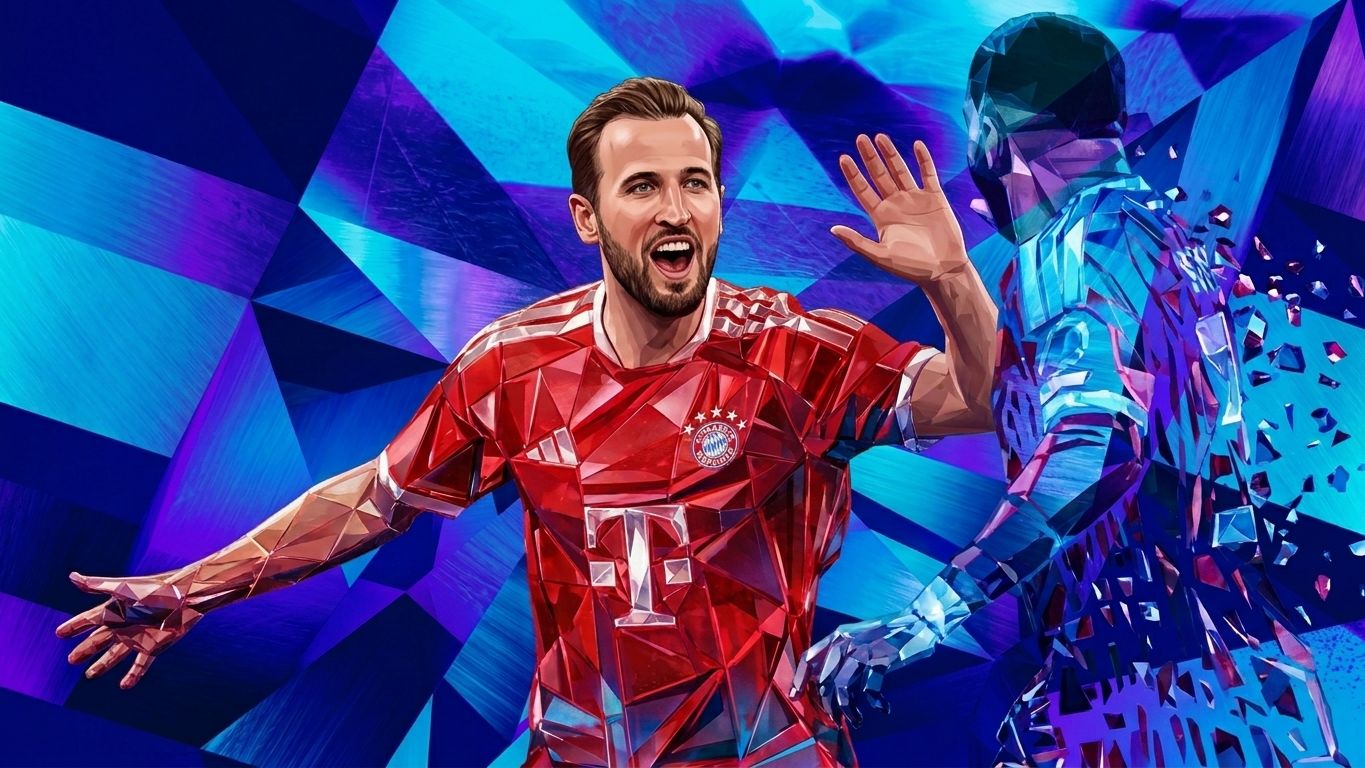 Ismael Saibari Harry Kane Bayern GFX GOAL ONLY