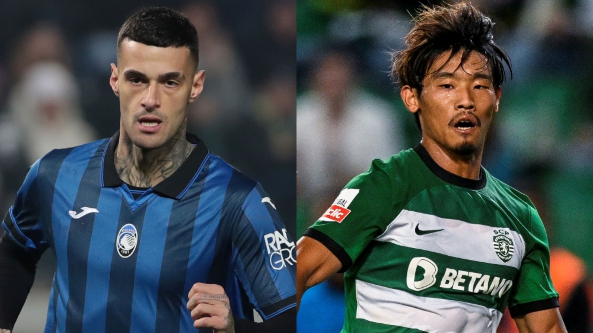 Gianluca Scamacca Atalanta Hidemasa Morita Sporting