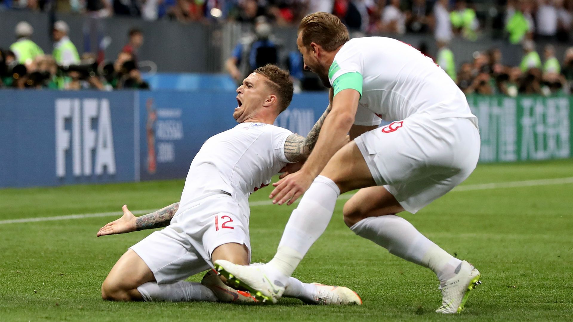 croatia england - kieran trippier - world cup - 11072018