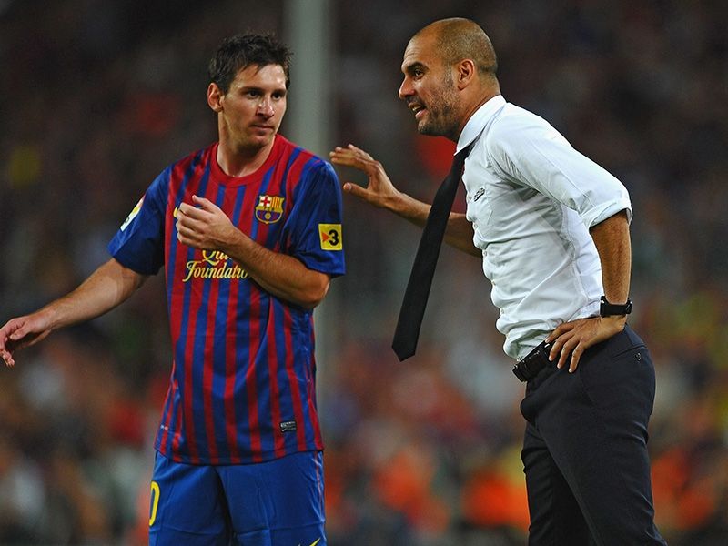 Lionel Messi Pep Guardiola Barcelona
