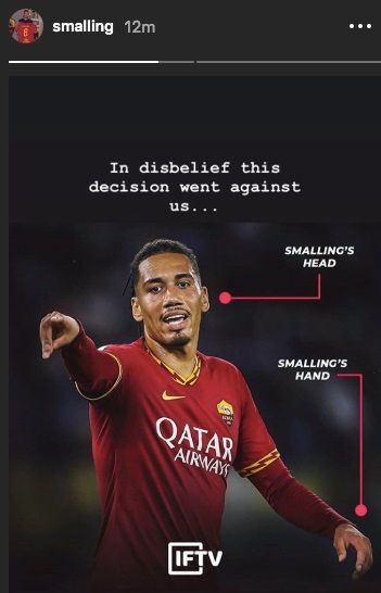 Chris Smalling Penalty Incident AS Roma vs Monchengladbach