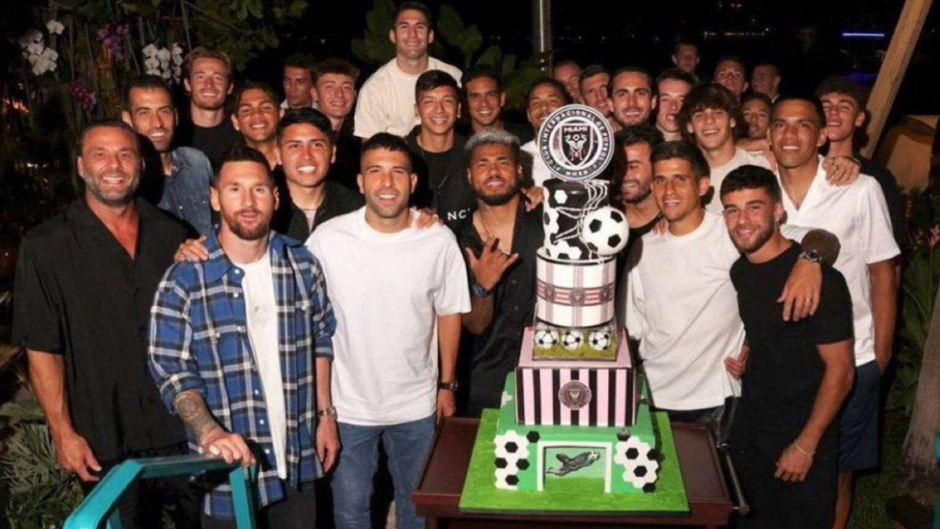 Inter Miami party cake 2023