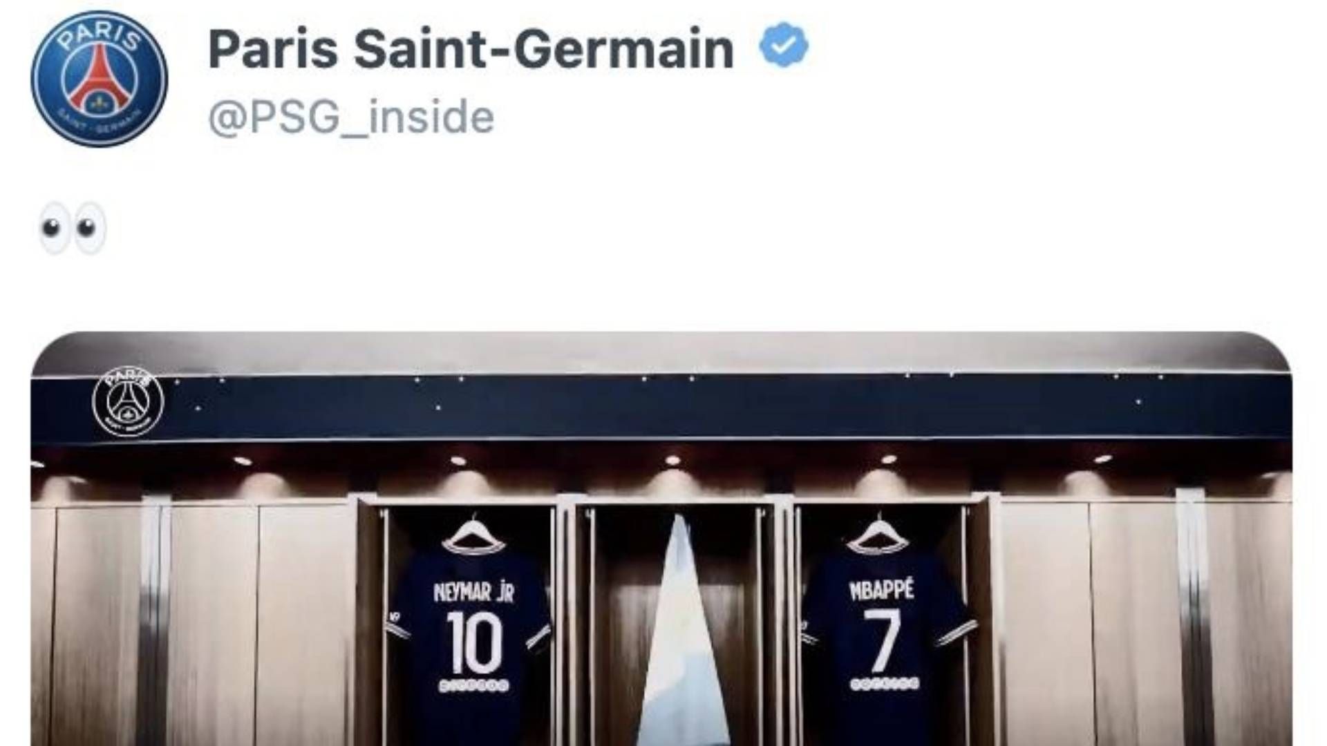PSG Neymar Messi Mbappé Vestuario