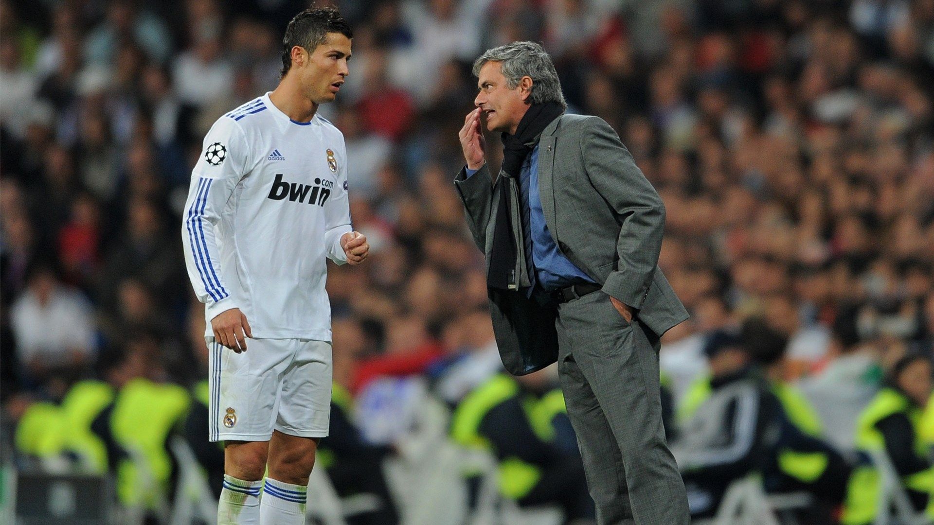 Cristiano Ronaldo Jose Mourinho Real Madrid 2010