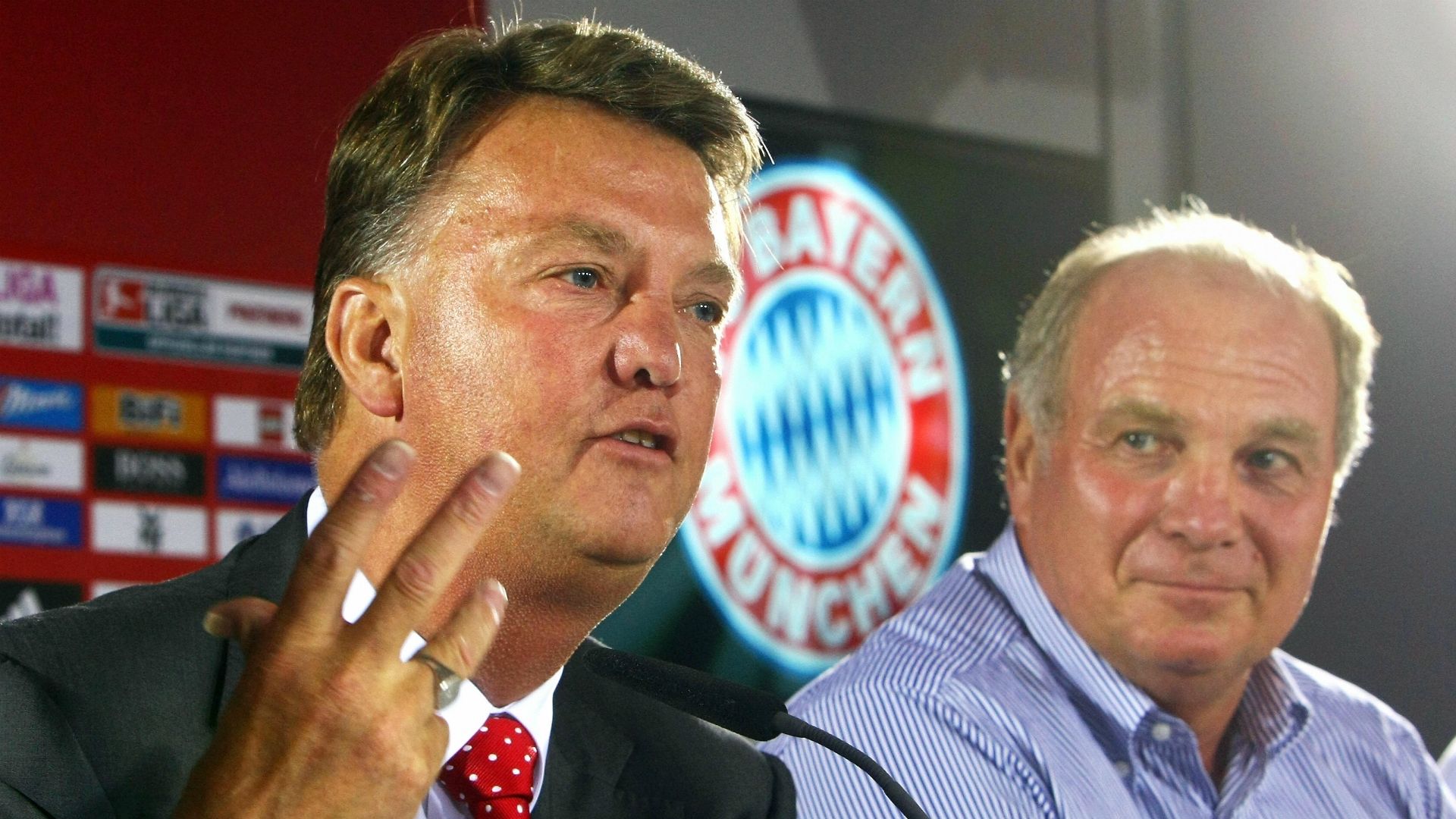 Louis van Gaal Uli Hoeness Bayern München 2009