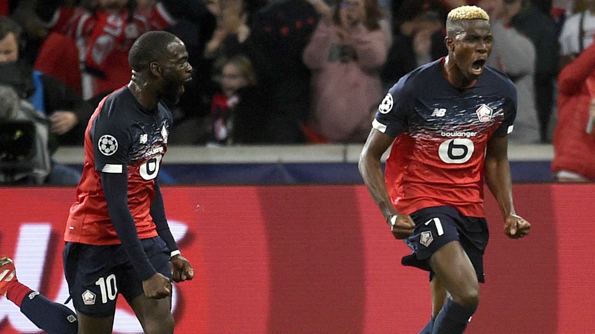 Victor Osimhen Lille Chelsea UEFA Champions League 02102019