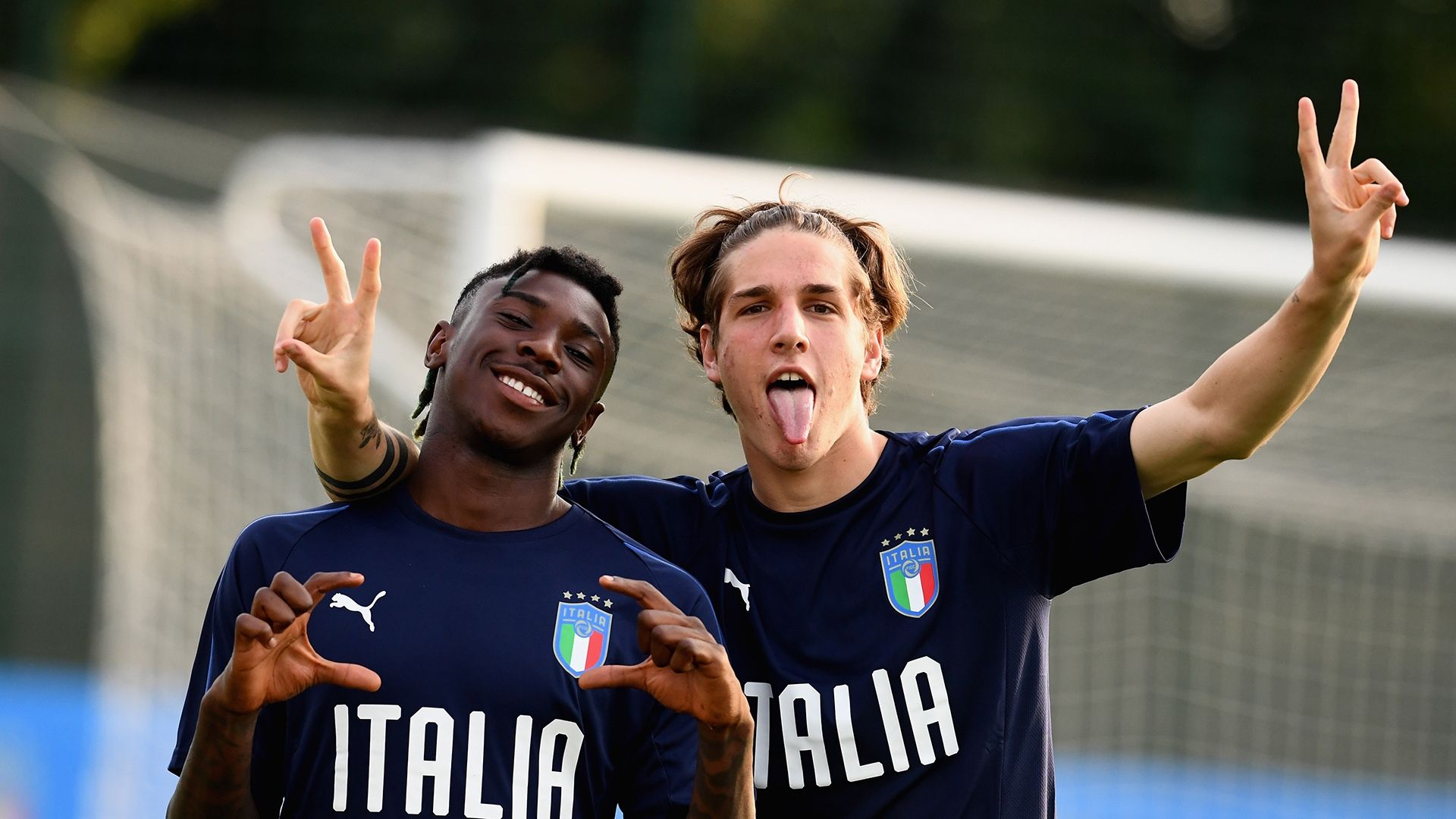 Moise Kean Nicolo Zaniolo Italy