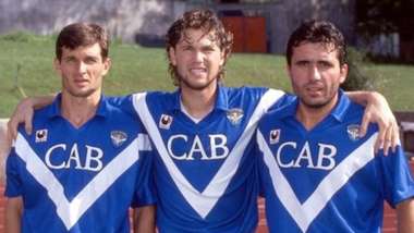 Ioan Ovidiu Sabau Florin Raducioiu Gheorghe Hagi Brescia Serie A 1992/93