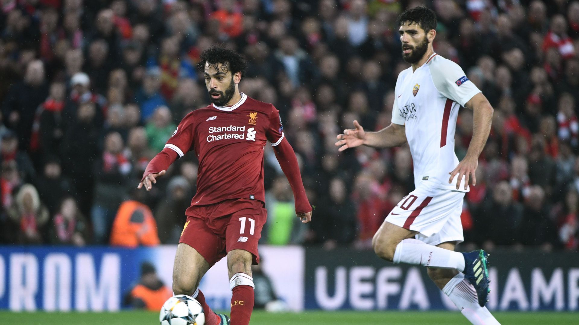 Mohamed Salah Federico Fazio Liverpool Roma