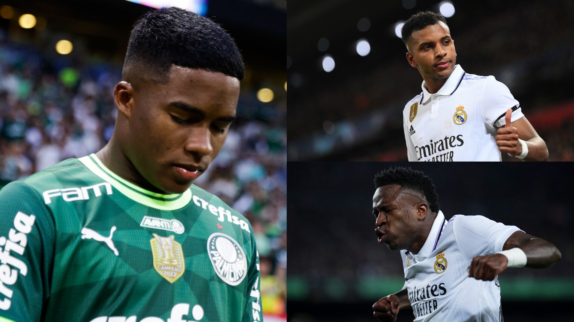 Endrick, Vinicius Junior, Rodrygo GFX 