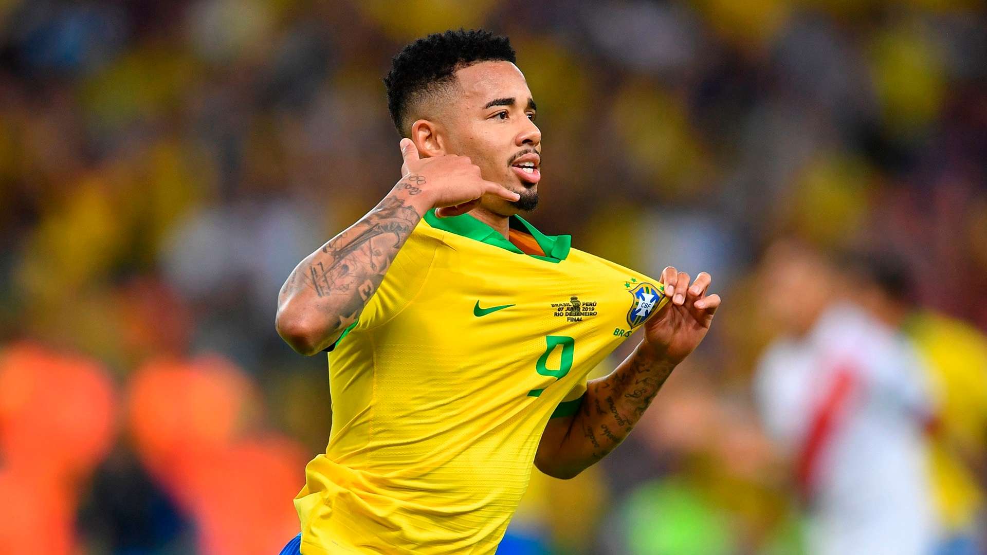 Gabriel Jesus Brasil Peru Copa America final 07072019