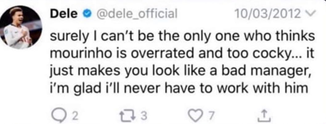 Dele Alli Tweet