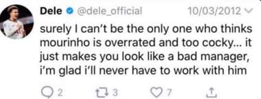 Dele Alli Tweet