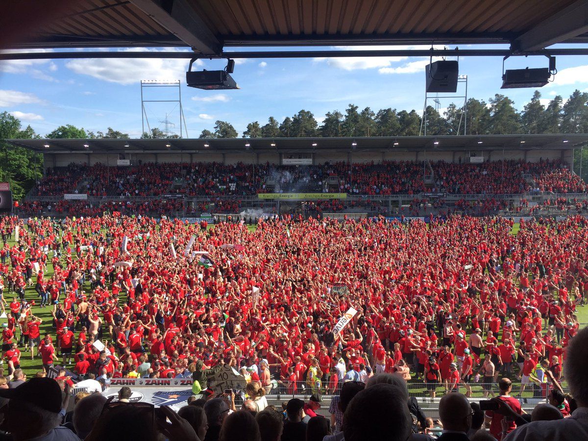 Hannover celebration in Sandhausen