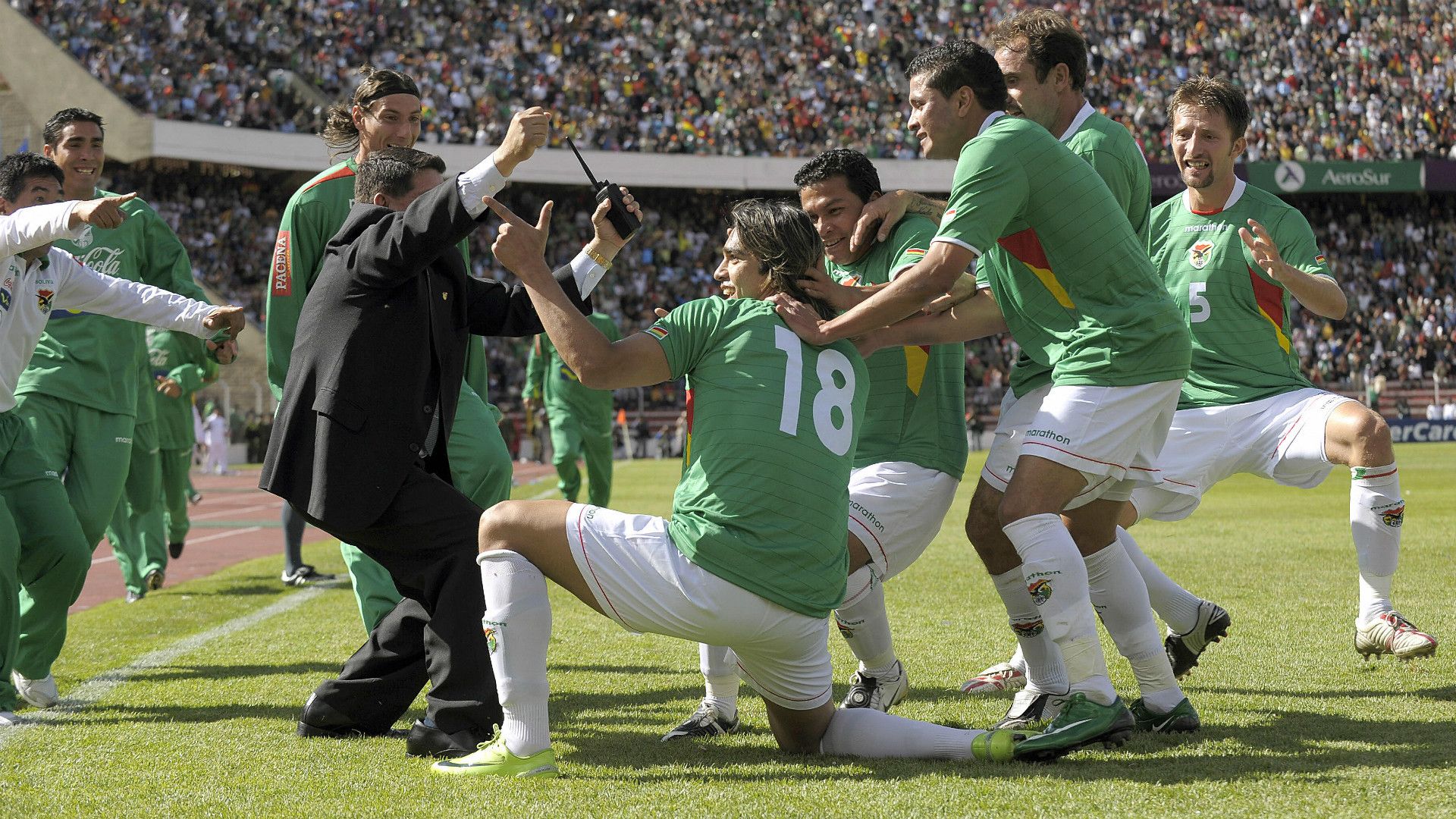 Marcelo Martins Bolivia Argentina 2010 World Cup Qualifiers