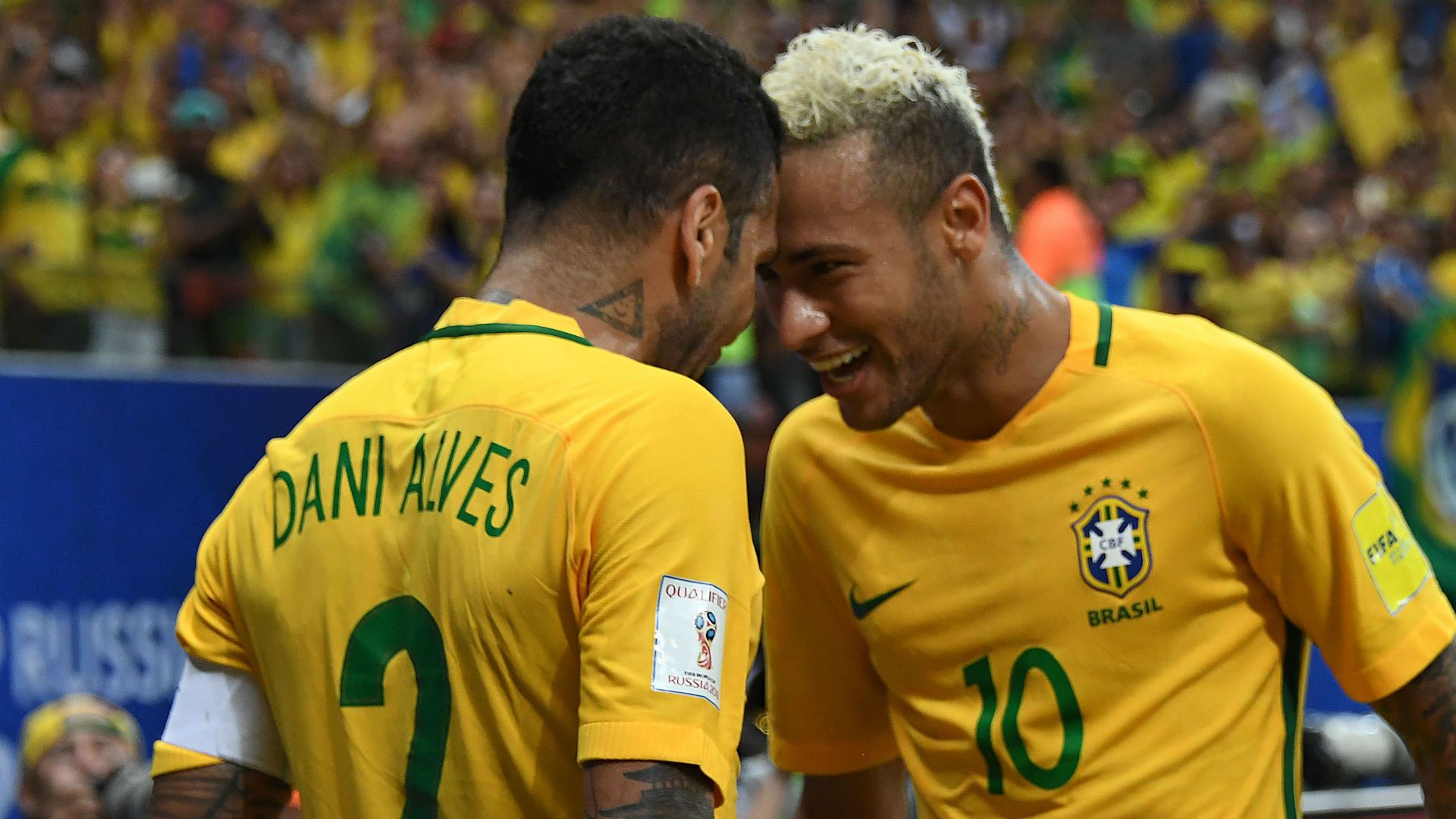 Daniel Alves Neymar Brasil Seleção 26 10 2016