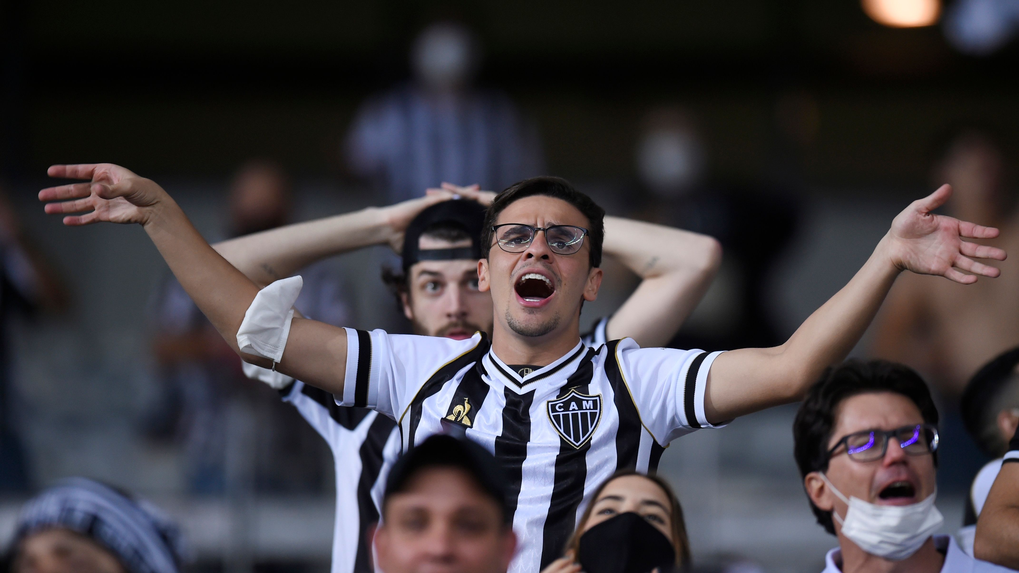 Torcida do Atlético-MG em duelo contra o River Plate pela Libertadores