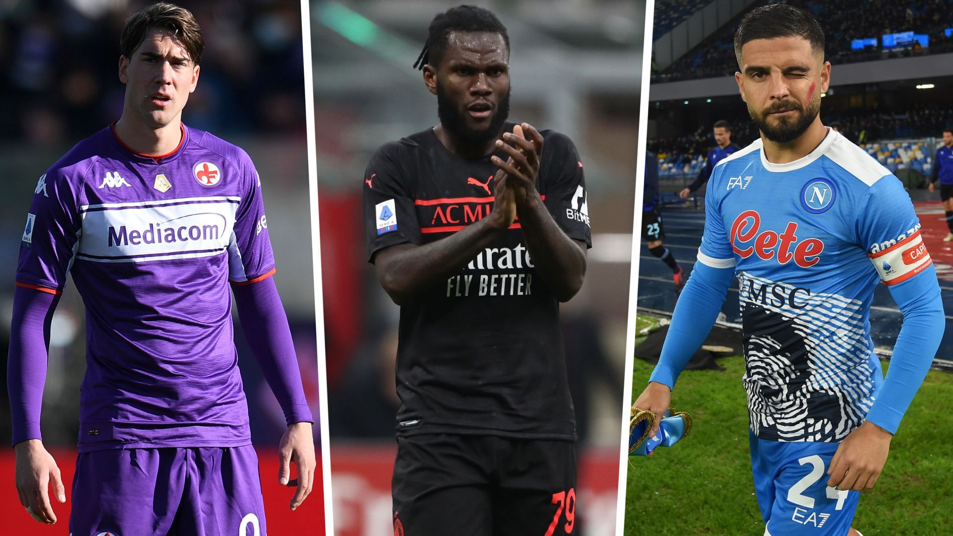 Vlahovic Kessie Insigne