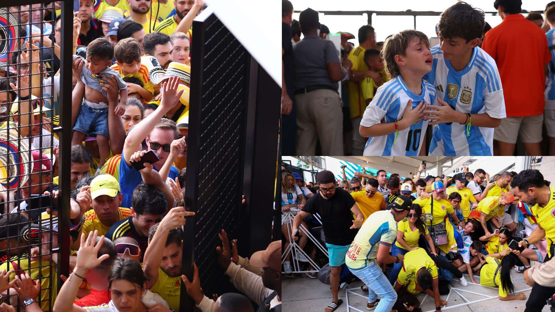 Copa America final Fans split
