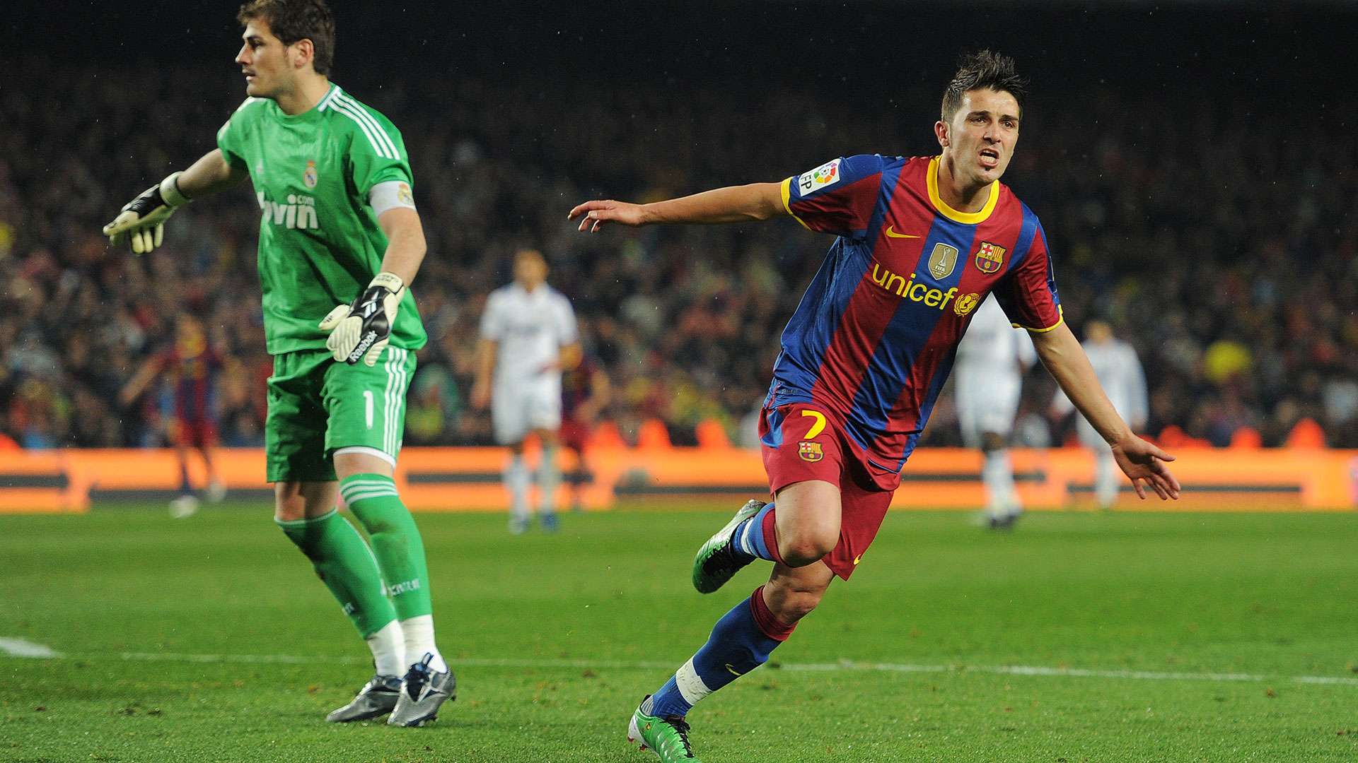 David Villa Barcelona Real Madrid