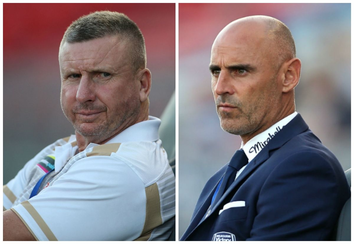 Mark Jones Kevin Muscat Newcastle Jets v Melbourne Victory A-League 13022017