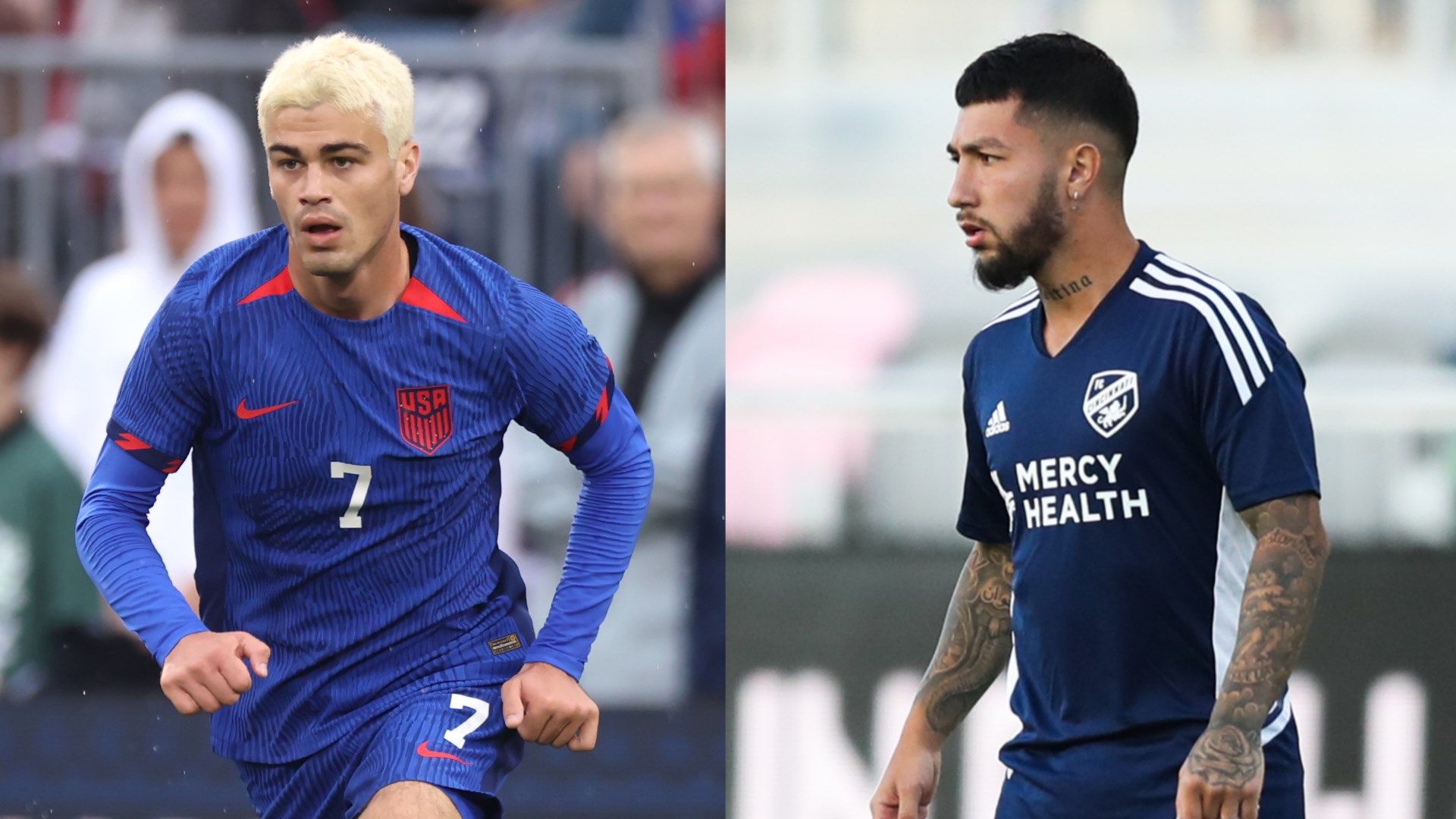 Gio Reyna Lucho Acosta USMNT split