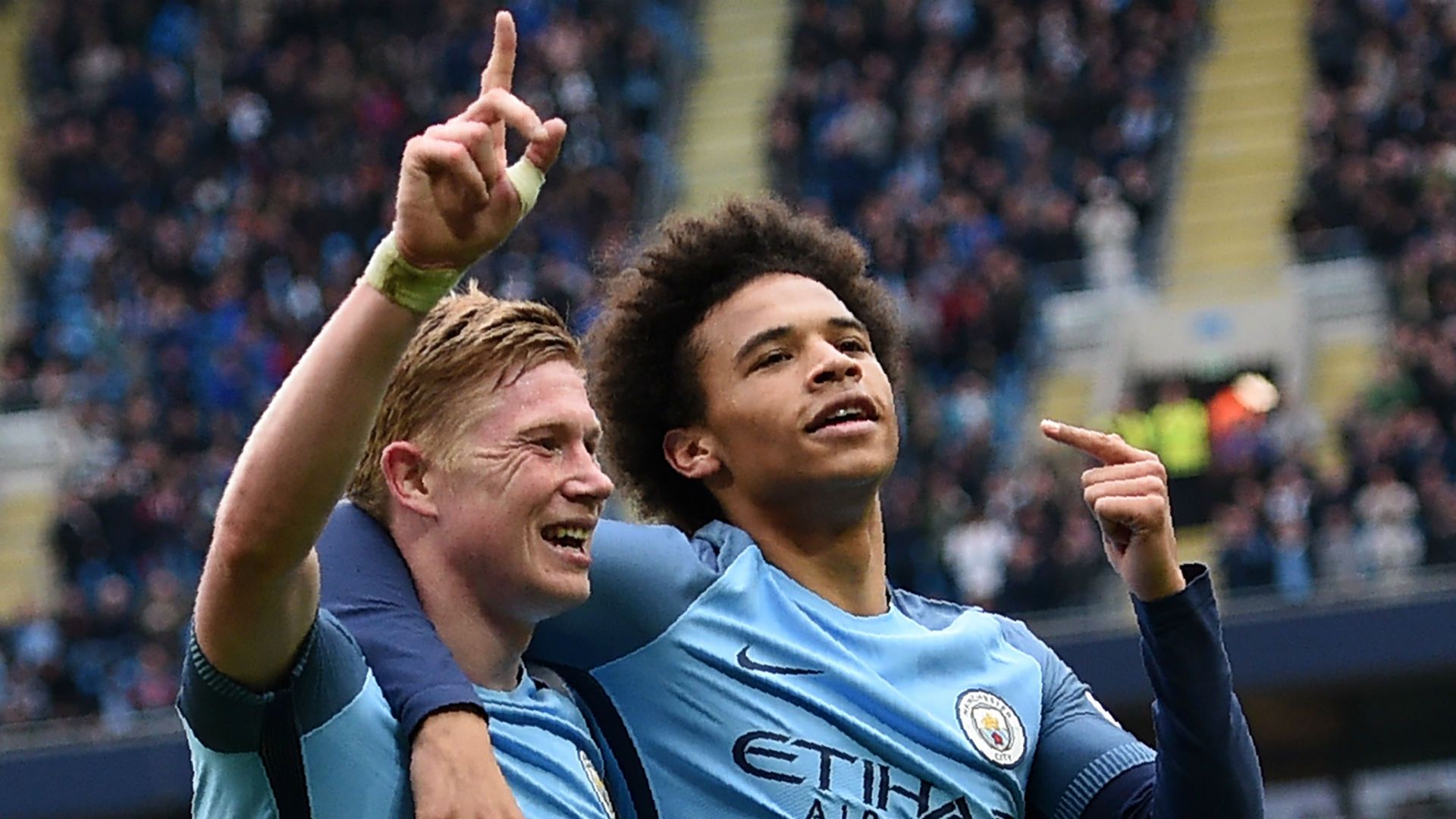 Kevin de Bruyne Leroy Sane Manchester City
