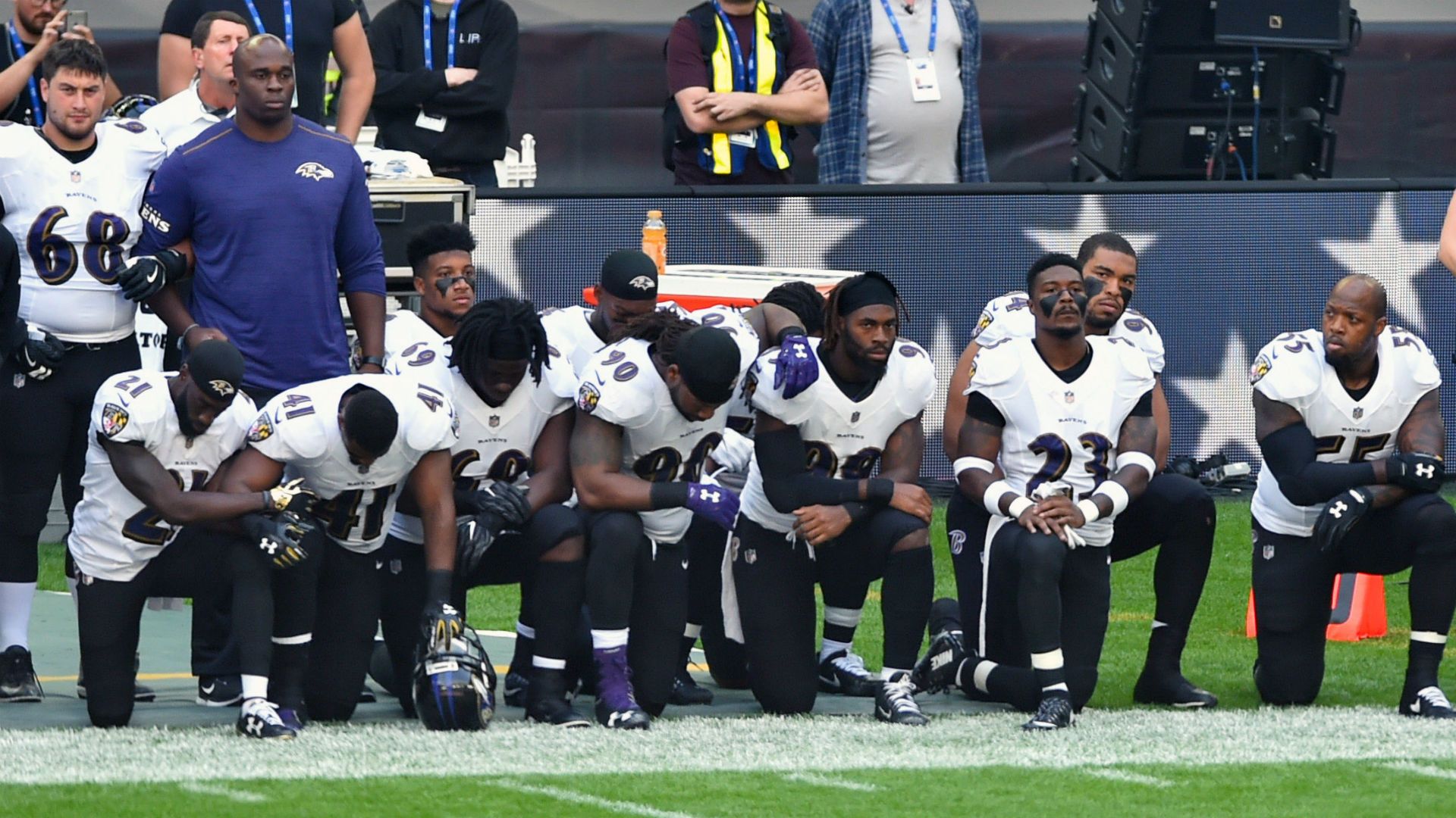 Baltimore Ravens protest