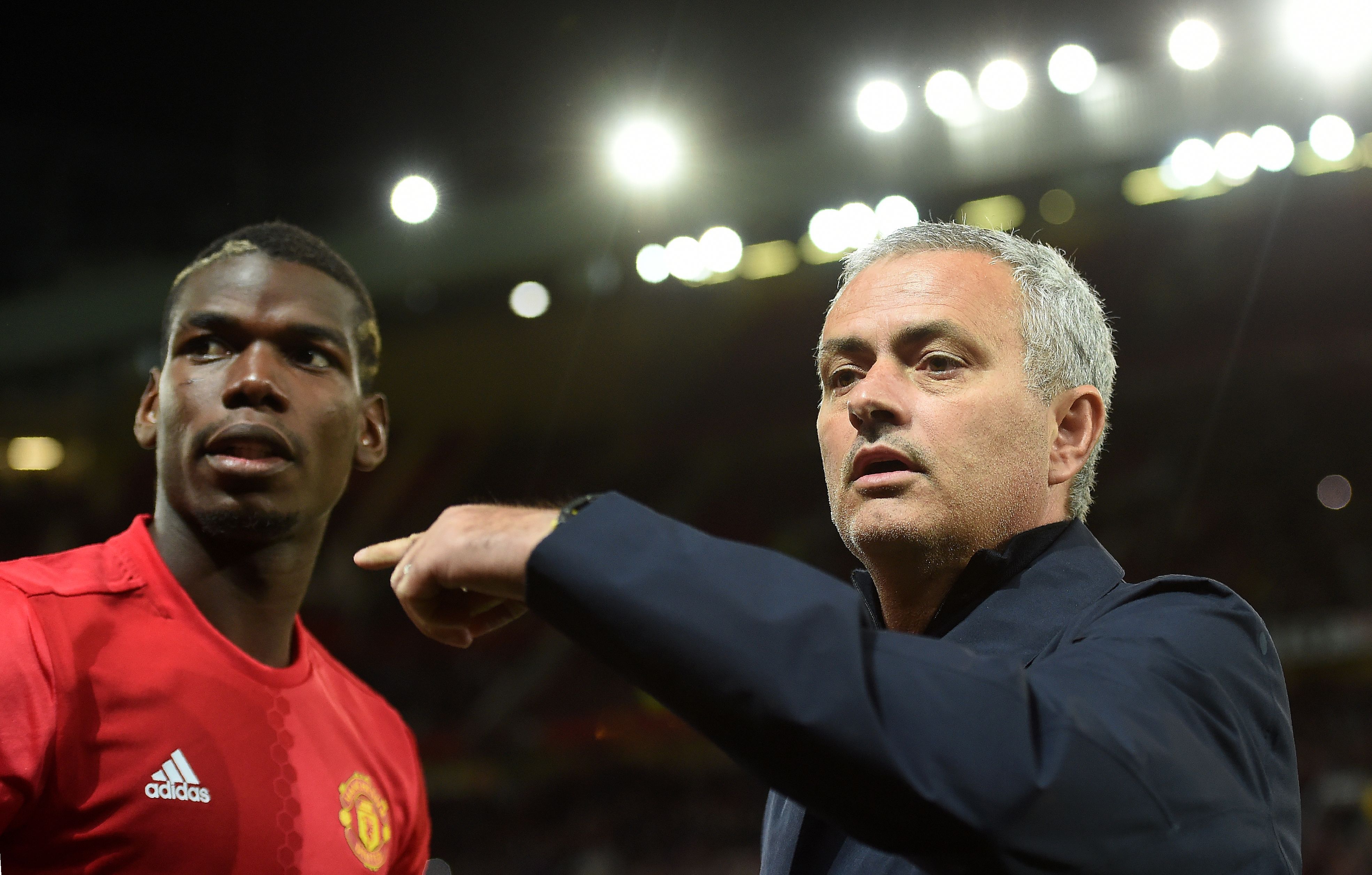 Paul Pogba & Jose Mourinho