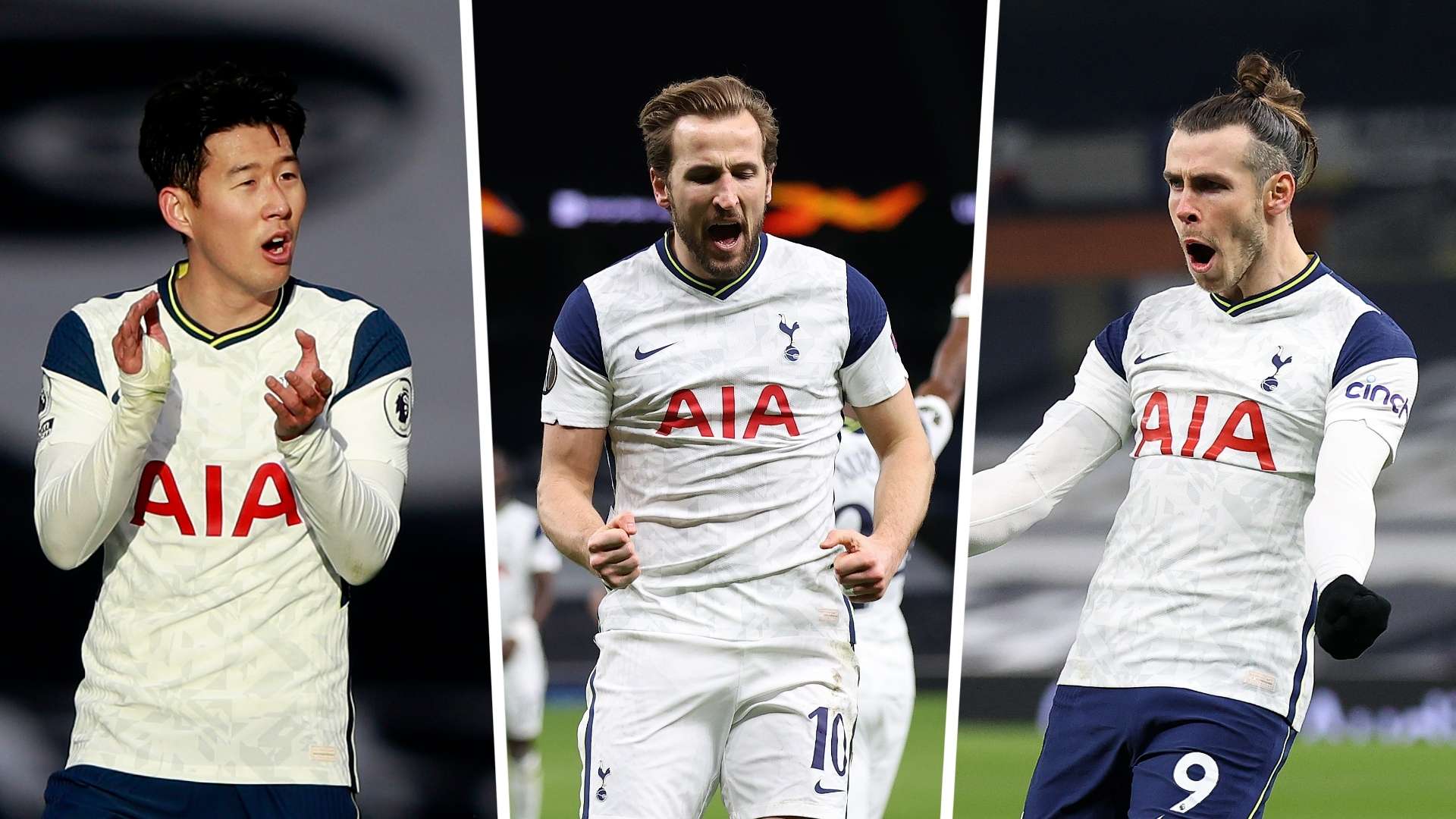 Son Heung-min, Harry Kane, Gareth Bale
